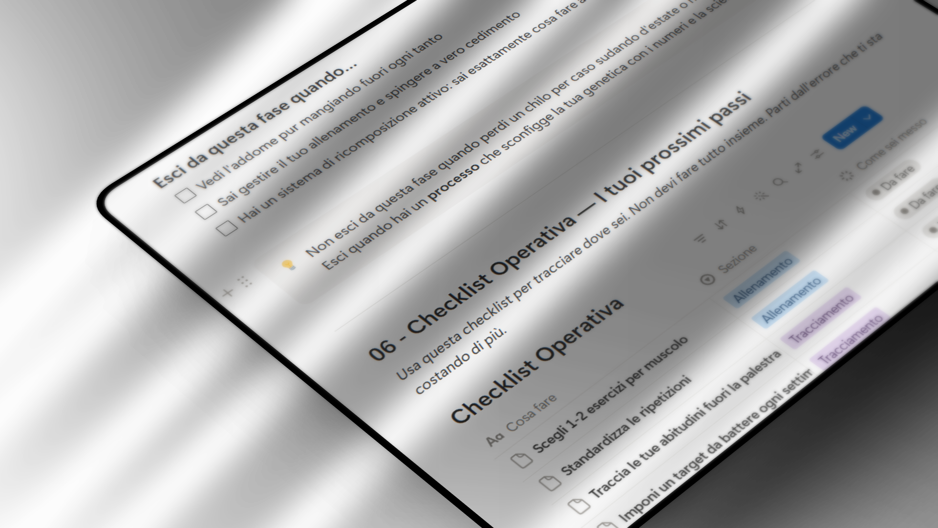 Mockup Sistema Notion Genetica Sfavorevole